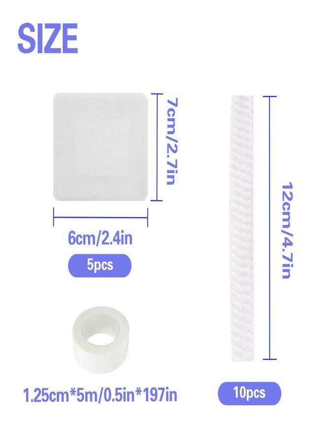 JINGHANGER 16 PCS Dog Tail Protector Dog Ends Starter Pack Including 10 Breathable Mesh Dog Tail Dressing 5 Gauze and 1 Roll Self-Adhesive Pet Bandage Vet Wrap for Dogs Cats Other Pets Animals - Image 2